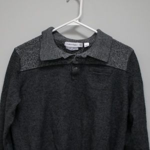 Calvin Klein Grey Pullover Sweater Boy's XL